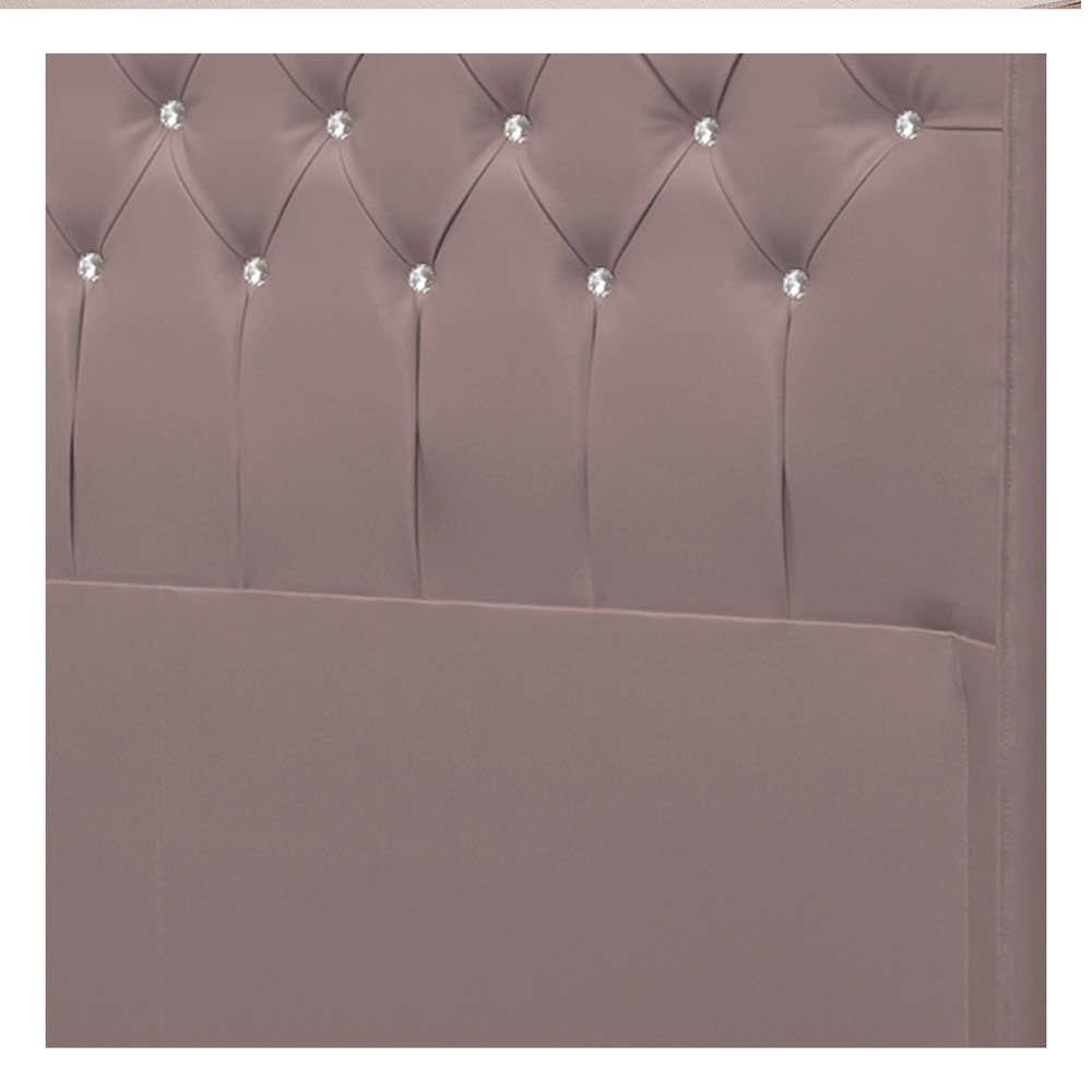 Cabeceira Solteiro Brescia P04 100 Cm Suede Rosê Tca 949 - 2