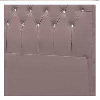 Cabeceira Solteiro Brescia P04 100 Cm Suede Rosê Tca 949 - 2