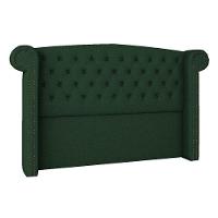 Cabeceira Solteiro Lyon P04 90 Cm Suede Verde Tca 947 - 1