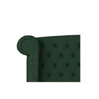 Cabeceira Solteiro Lyon P04 90 Cm Suede Verde Tca 947 - 3