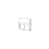 Cabeceira Box Casal 1,38 Amarula Com Painel Class Branco - 2