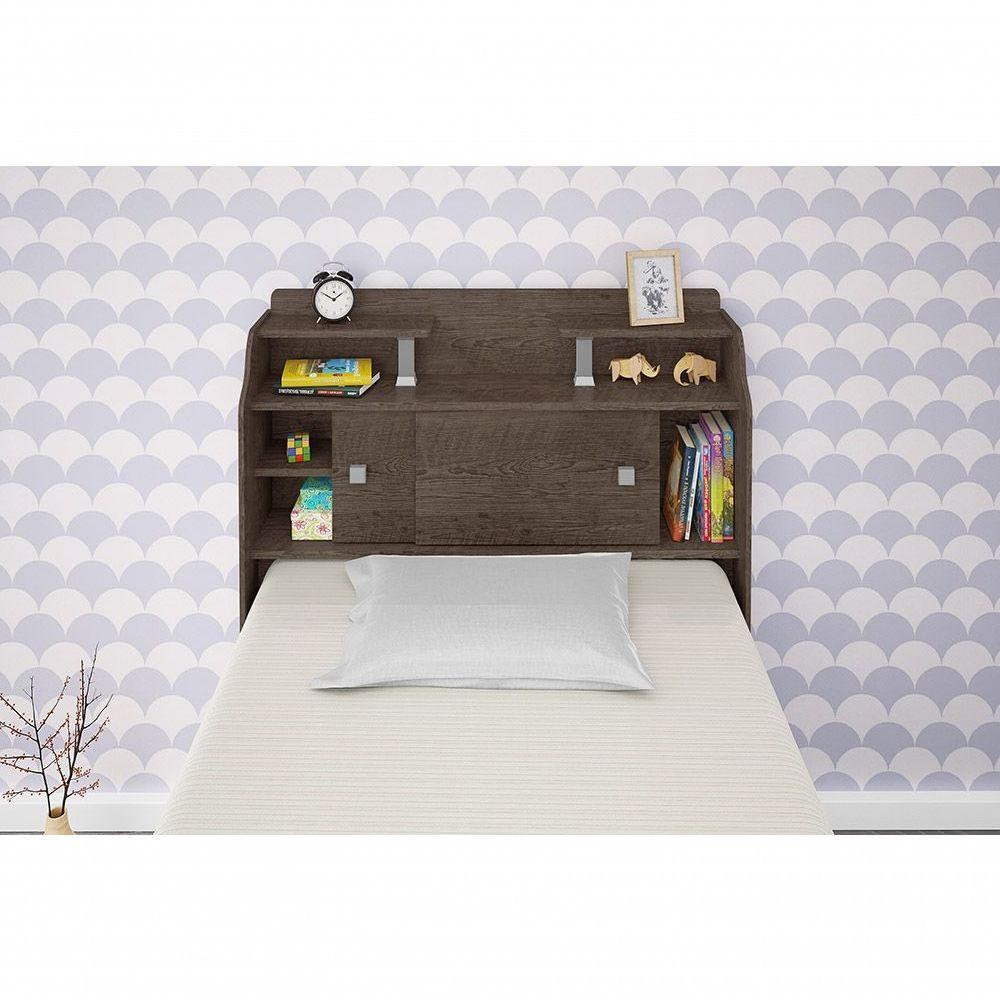 Cabeceira Box Solteiro 0,88cm Elisa Chocolate - 5