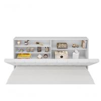 Cabeceira Box Casal 1,38 Isis Branco Com Capitonê Branco - 3