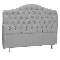 Cabeceira Solteiro Florence P04 90 Cm Suede Cinza Tca 940 - 1