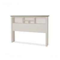 Cabeceira Casal 1,40 Havana Com Nichos Off White Madeira - 3