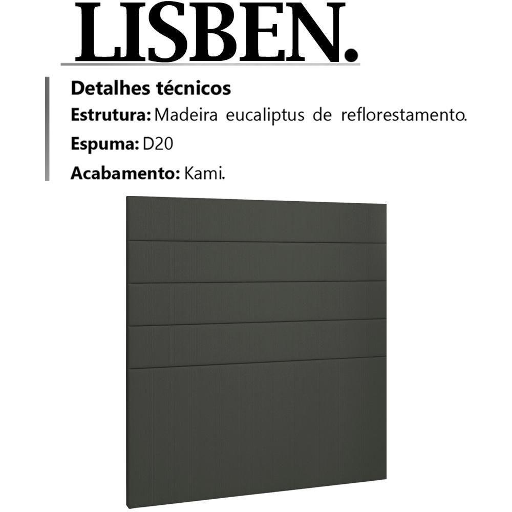 Cabeceira Solteiro 90 Cm Lisben Linho Sl 74 Peer Sl 74 - 7