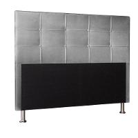 Cabeceira King 1,95m Roma Suede - Pallazio Cor Cinza - 1