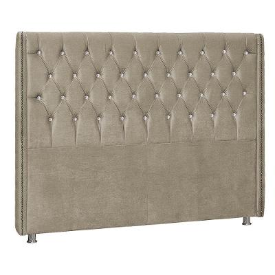 Cabeceira King Tóquio P04 195 Cm Suede Bege Tca 941