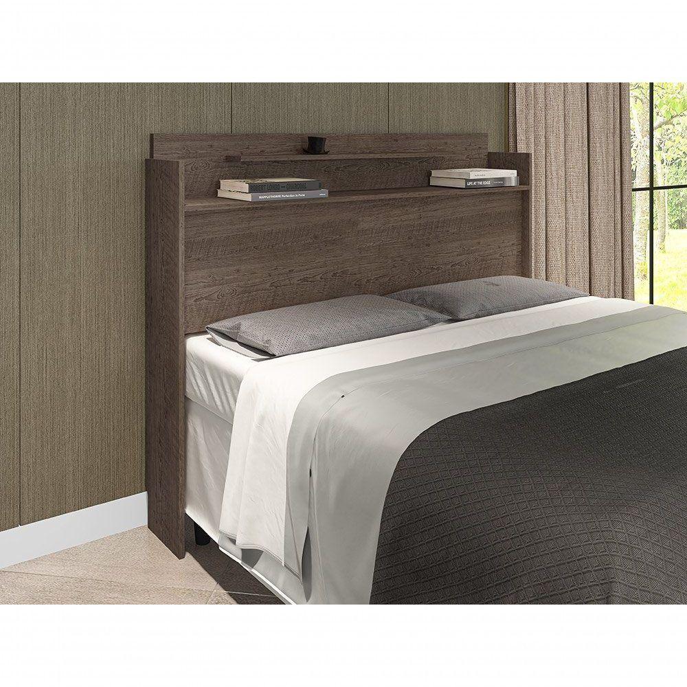 Cabeceira Box Queen 1,58 Thayna Chocolate Framar Móveis - 1