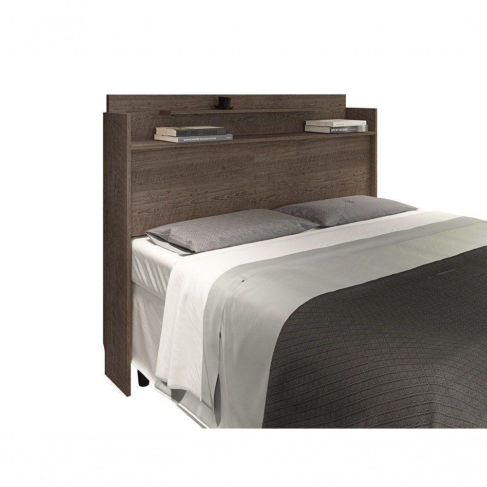 Cabeceira Box Queen 1,58 Thayna Chocolate Framar Móveis - 3