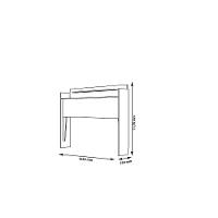 Cabeceira Box Queen 1,58 Thayna Chocolate Framar Móveis - 2