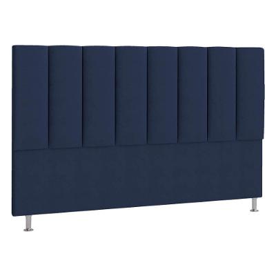 Cabeceira King P04 195 Cm Suede Azul Marinho Tca 948