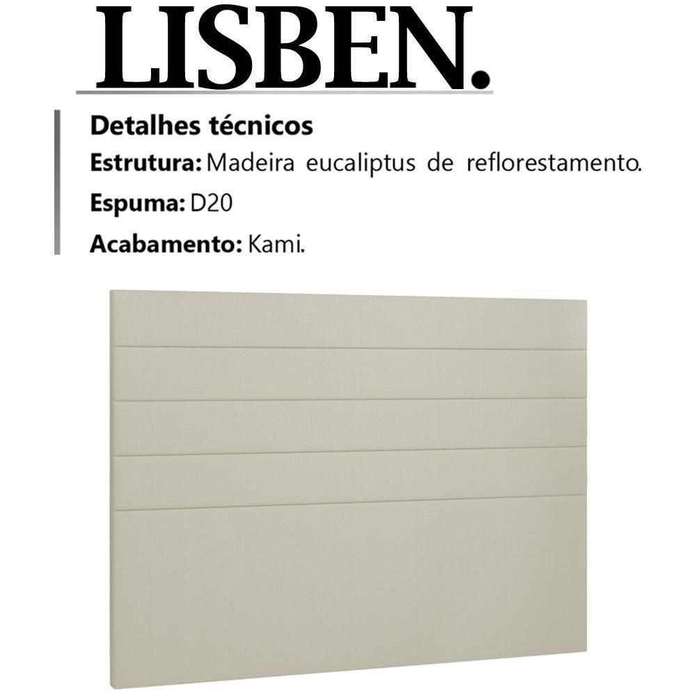 Cabeceira Casal 140 Cm Lisben Linho Sl 76 Peer Sl 76 - 4