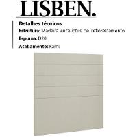 Cabeceira Solteiro 90 Cm Lisben Linho Sl 76 Peer Sl 76