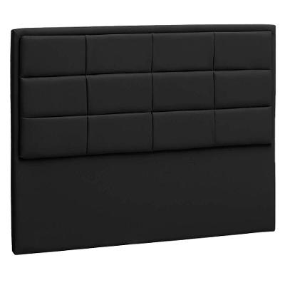 Cabeceira Solteiro Tallin P04 90 Cm Suede Preto