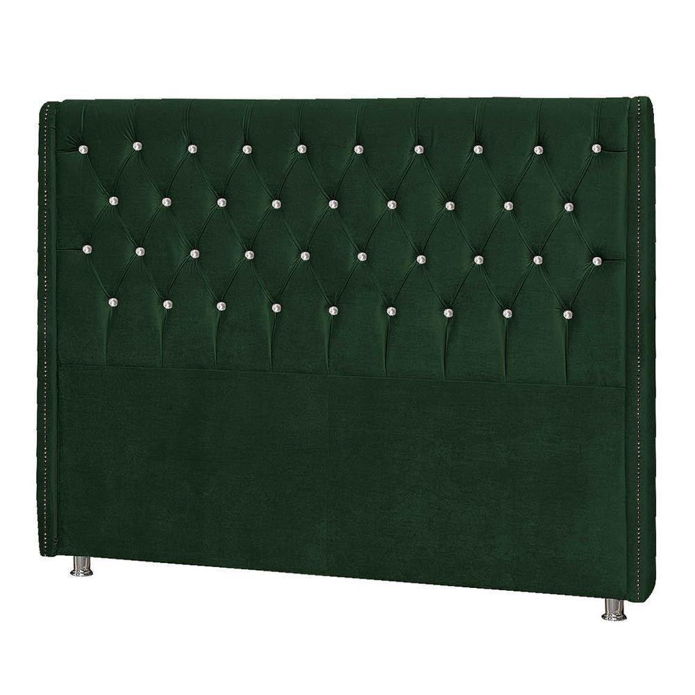 Cabeceira Solteiro Tóquio P04 90 Cm Suede Verde Tca 947 - 4