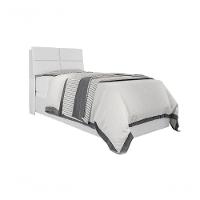 Cabeceira Box Solteiro 0,88 Branco Com Painel Class Branco