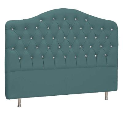 Cabeceira Solteiro P04 100 Cm Suede Turquesa Tca 946