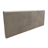 Cabeceira Clean Casal 140cm Suede Marrom Rato - 1