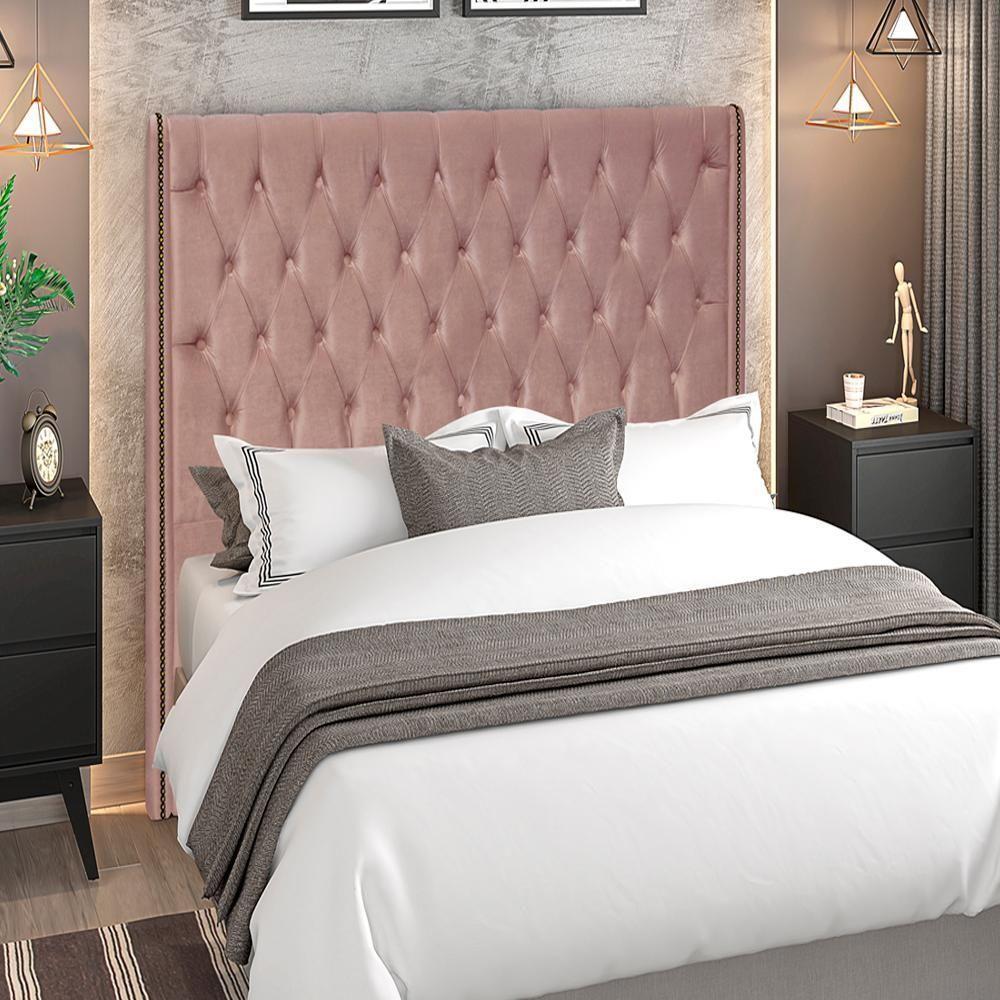 Cabeceira Solteiro 90 Cm Firezz Veludo Sl 949 Peer Sl 949 - 6