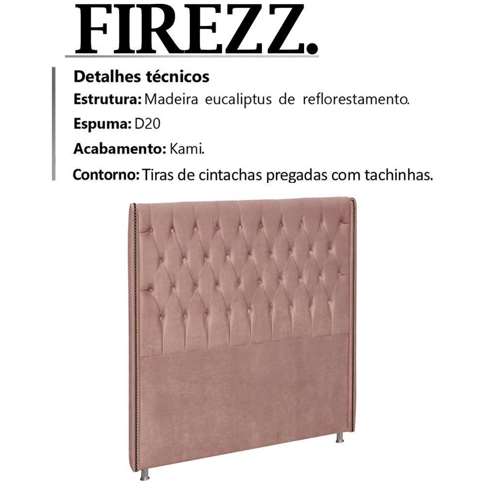 Cabeceira Solteiro 90 Cm Firezz Veludo Sl 949 Peer Sl 949 - 7