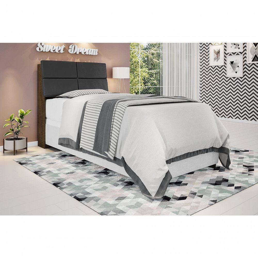 Cabeceira Box Solteiro 0,88 Isis Malbec Painel Class - 1