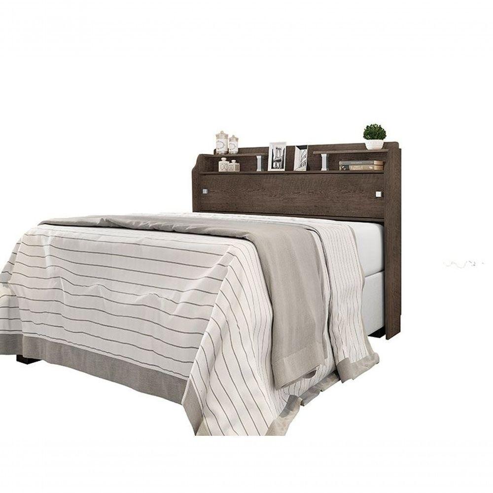 Cabeceira Box Queen 1,58cm Elisa Chocolate Framar Móveis - 3