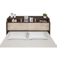 Cabeceira Box Queen 1,58cm Elisa Chocolate Framar Móveis - 9