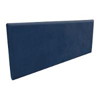 Cabeceira Clean Casal 140cm Suede Azul Marinho - 1