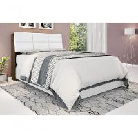 Cabeceira Box Queen 1,58 Malbec Com Painel Class Branco - 1