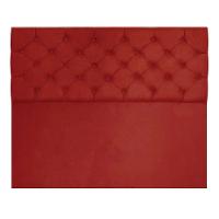 Cabeceira Capitonê Casal 1,40m Jade Suede Vermelho - 10