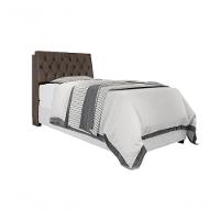 Cabeceira Box Solteiro 0,88 Chocolate Com Capitonê Marrom - 5