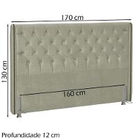 Cabeceira Queen 160 Cm Firezz Veludo Sl 940 Peer Sl 940 - 8
