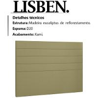 Cabeceira Casal 140 Cm Lisben Linho Sl 75 Peer Sl 75 - 3