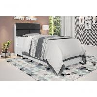Cabeceira Box Solteiro 0,88 Isis Branco Com Painel Class - 1