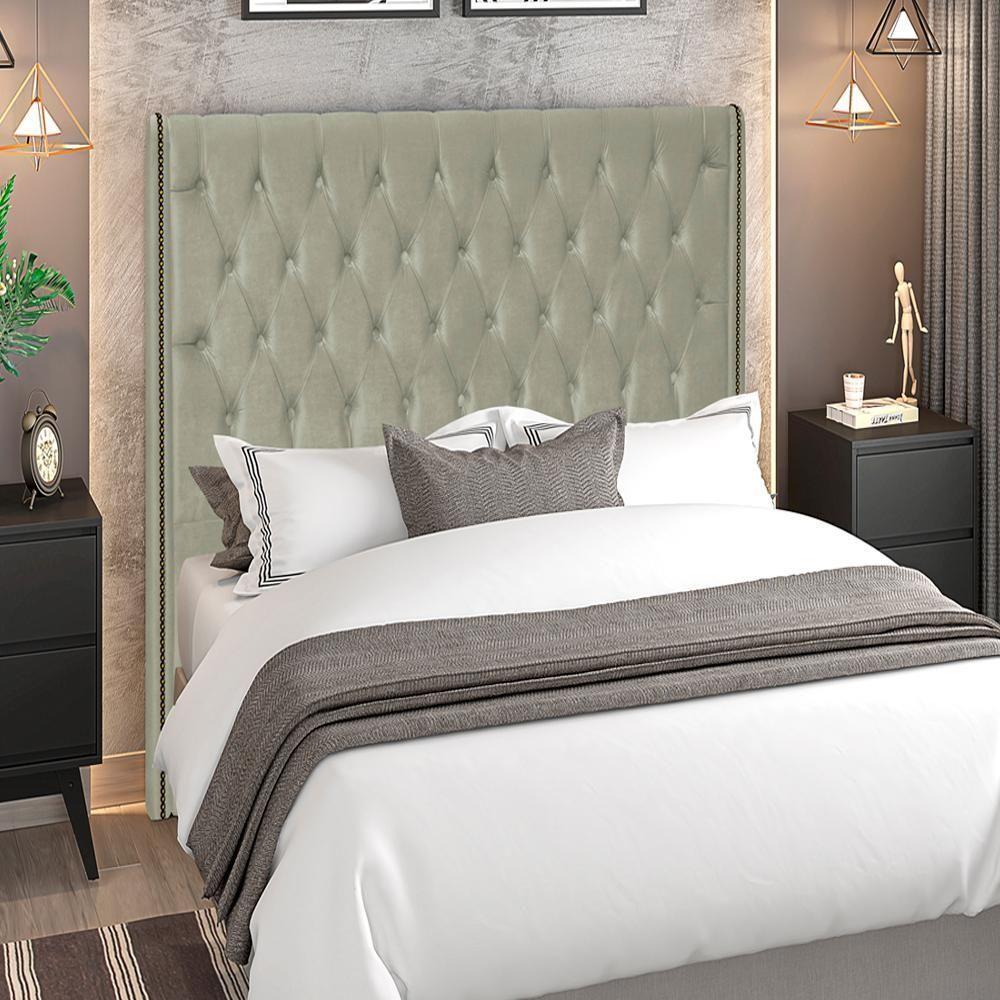 Cabeceira Solteiro 90 Cm Firezz Veludo Sl 940 Peer Sl 940 - 8