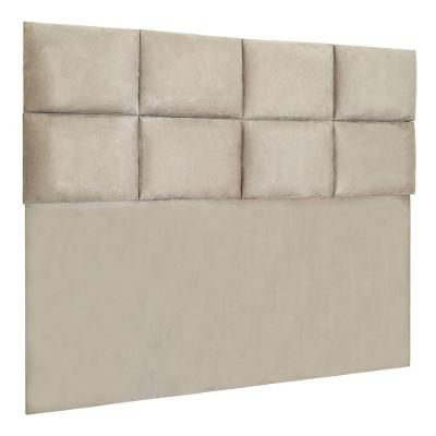 Cabeceira Modulada King 1,95m Lorena Suede Cor Bege