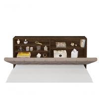 Cabeceira Box Casal 1,38 Isis Malbec Com Capitonê Bege - 5