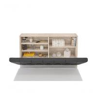 Cabeceira Box Solteiro 0,88 Isis Amarula Com Capitonê Preto - 7