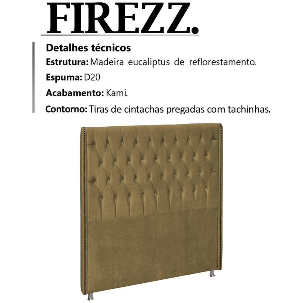 Cabeceira Solteiro 90 Cm Firezz Veludo Sl 945 Peer Sl 945 - 5