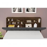 Cabeceira Box Casal 1,38 Isis Malbec Com Painel Class Preto