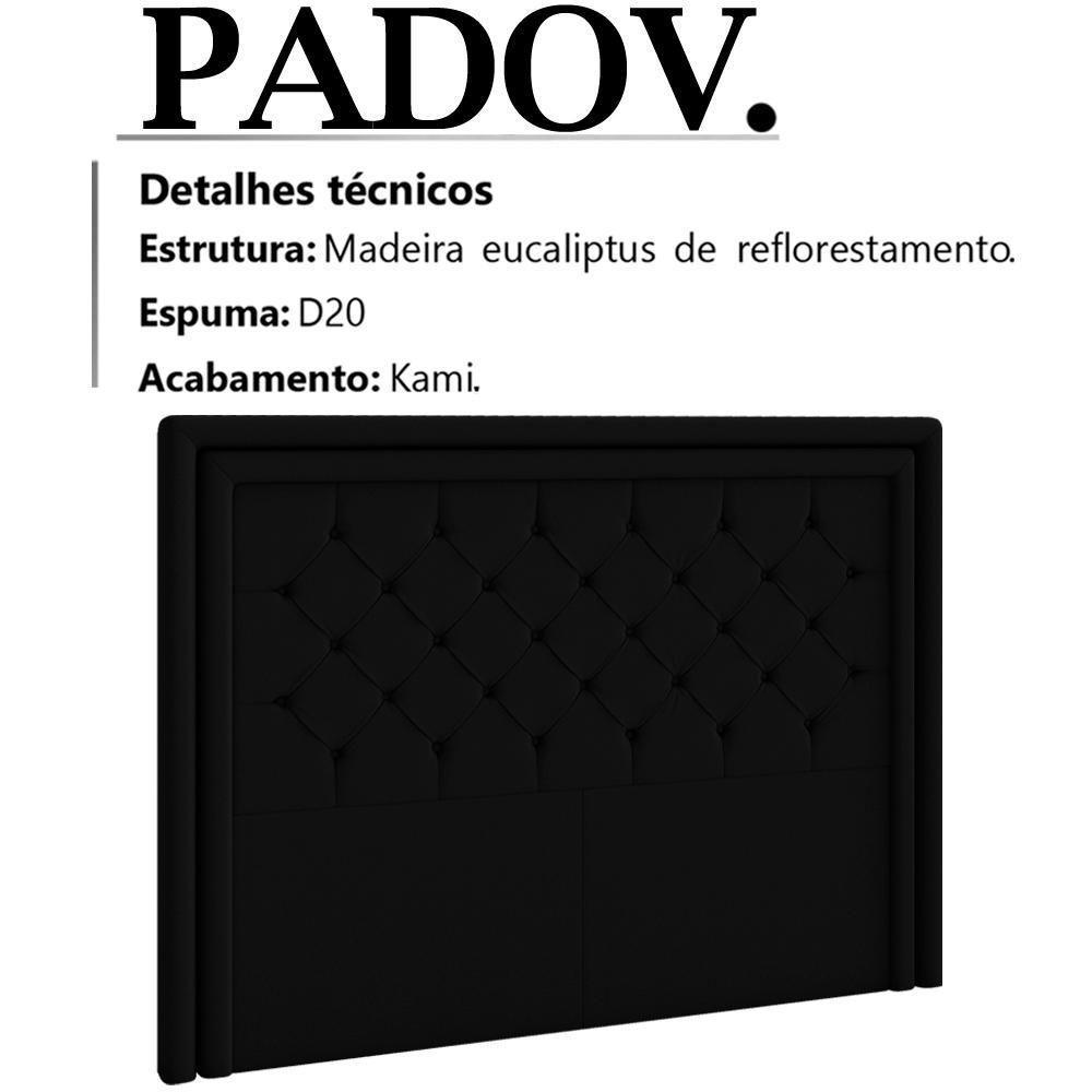 Cabeceira Queen 160 Cm Padov Veludo Sl 944 Peer Sl 944 - 7