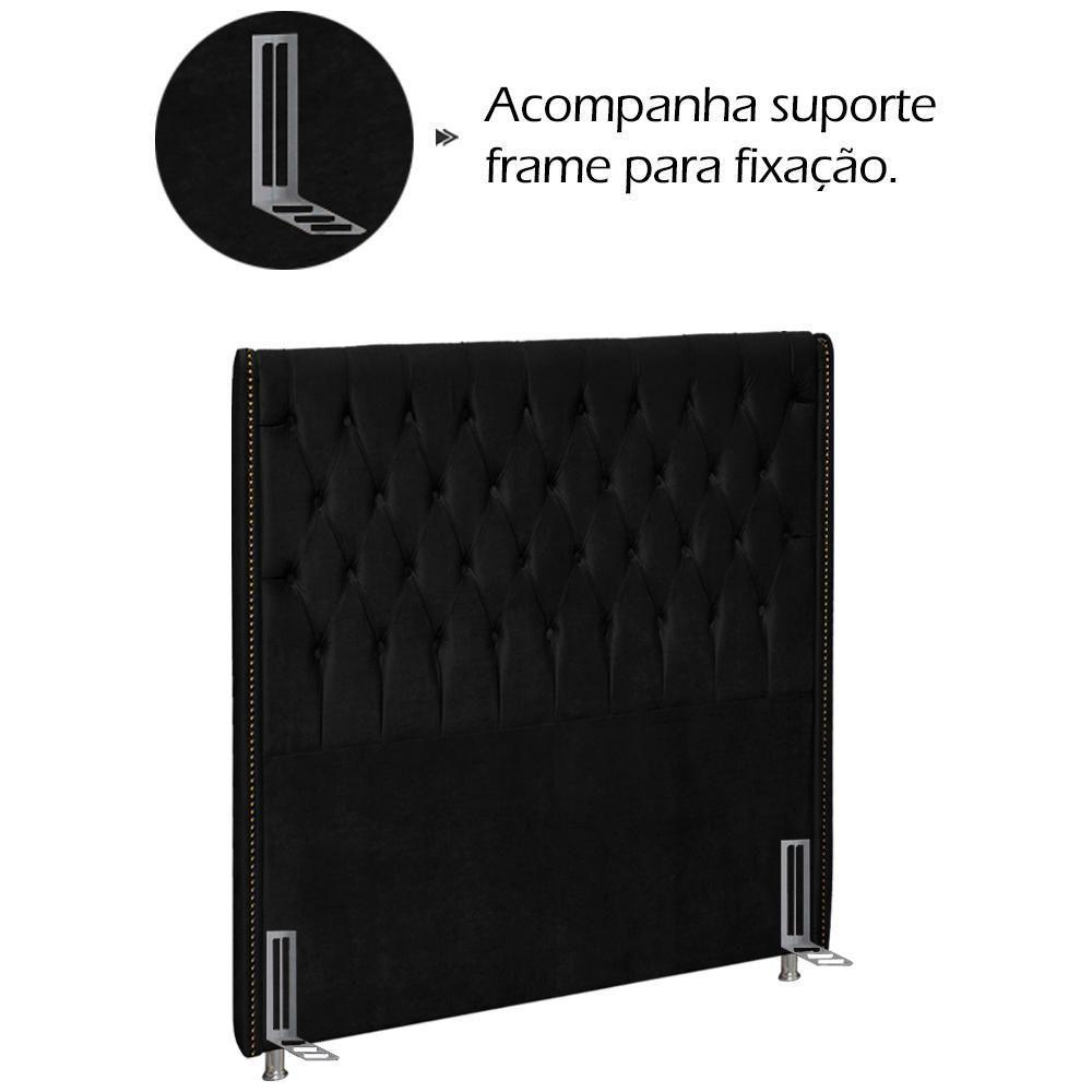 Cabeceira Solteiro 90 Cm Firezz Veludo Sl 944 Peer Sl 944 - 4