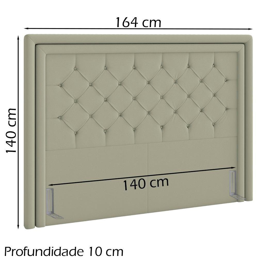 Cabeceira Casal 140 Cm Padov Veludo Sl 940 Peer Sl 940 - 6