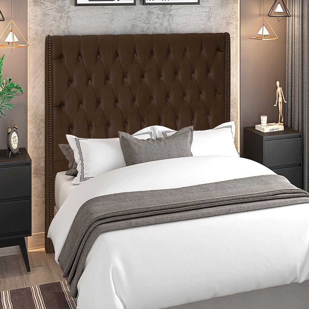 Cabeceira Solteiro 90 Cm Firezz Veludo Sl 942 Peer Sl 942 - 10