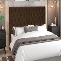 Cabeceira Solteiro 90 Cm Firezz Veludo Sl 942 Peer Sl 942 - 14