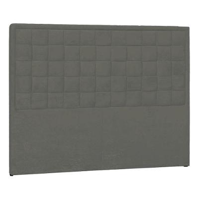 Cabeceira Solteiro Palermo P04 100 Cm Suede Cinza Escuro