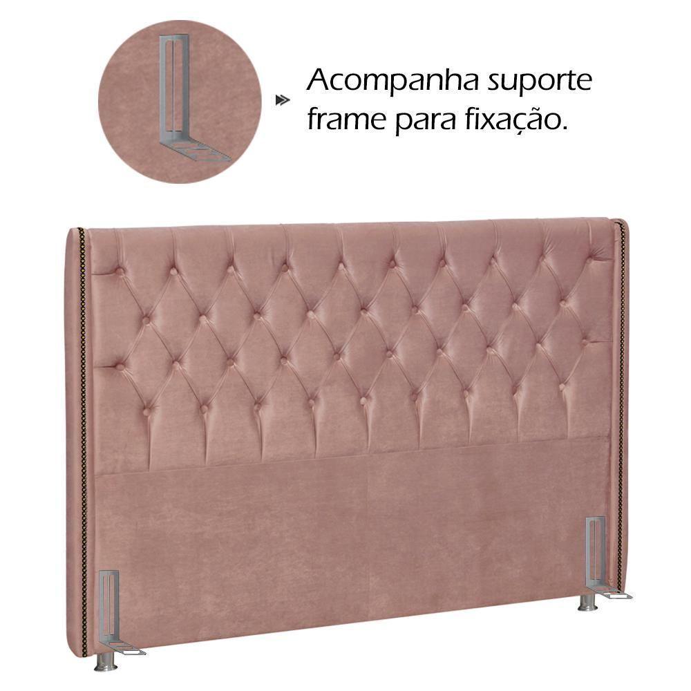 Cabeceira Queen 160 Cm Firezz Veludo Sl 949 Peer Sl 949 - 7