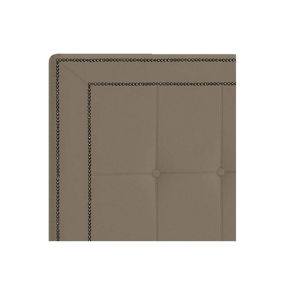 Cabeceira Solteiro P04 100 Cm Suede Marrom Claro Tca 945 - 3