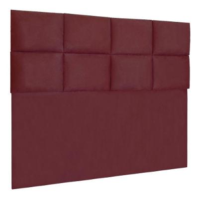 Cabeceira Modulada King 1,95m Lorena Suede Cor Marsala